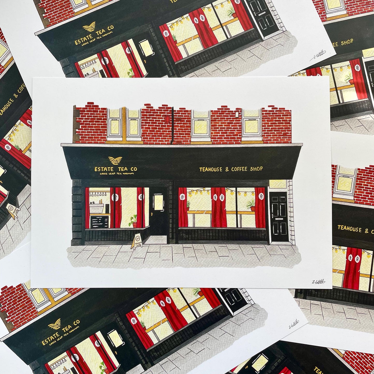 Estate Tea, Heaton, Newcastle Upon Tyne Art Print
