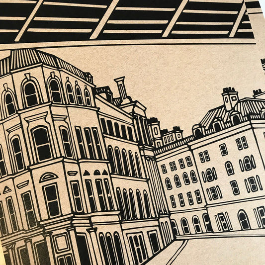 Queen Street, Newcastle Upon Tyne Quayside Art Print