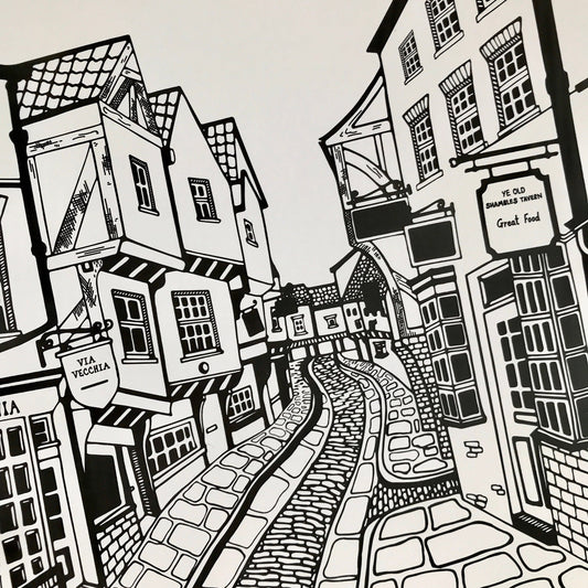 The Shambles, York England Art Print