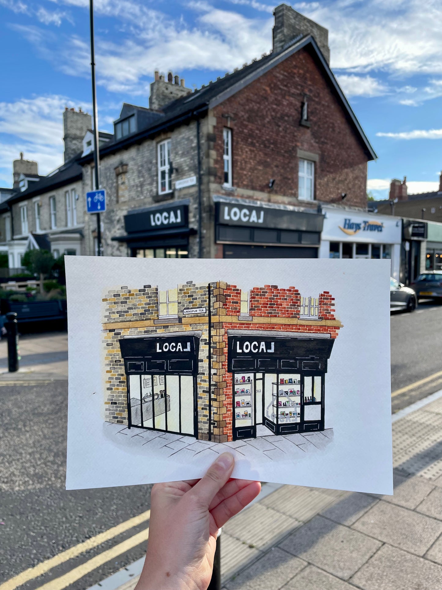 Local, Jesmond, Newcastle Upon Tyne Art Print