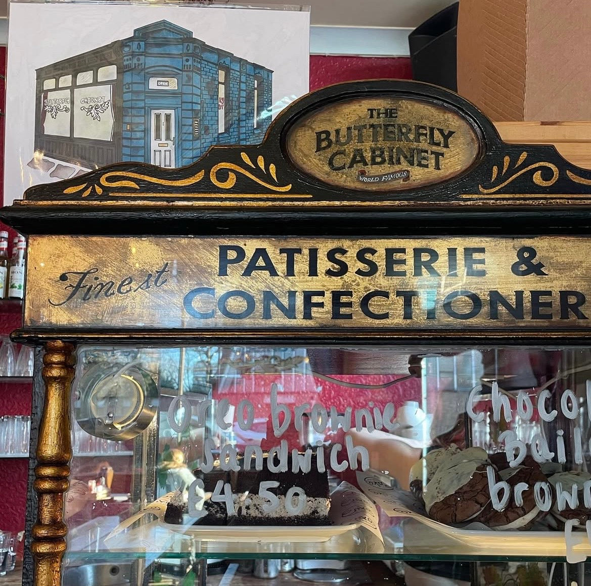 The Butterfly Cabinet, Heaton, Newcastle Upon Tyne Art Print