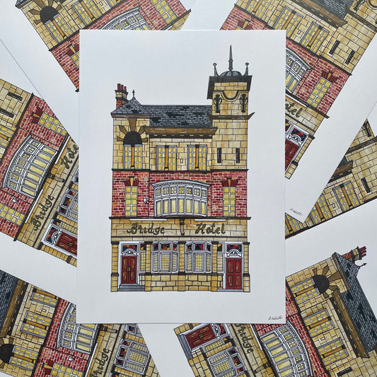 Illustration of the bridge hotel newcastle upon tyne