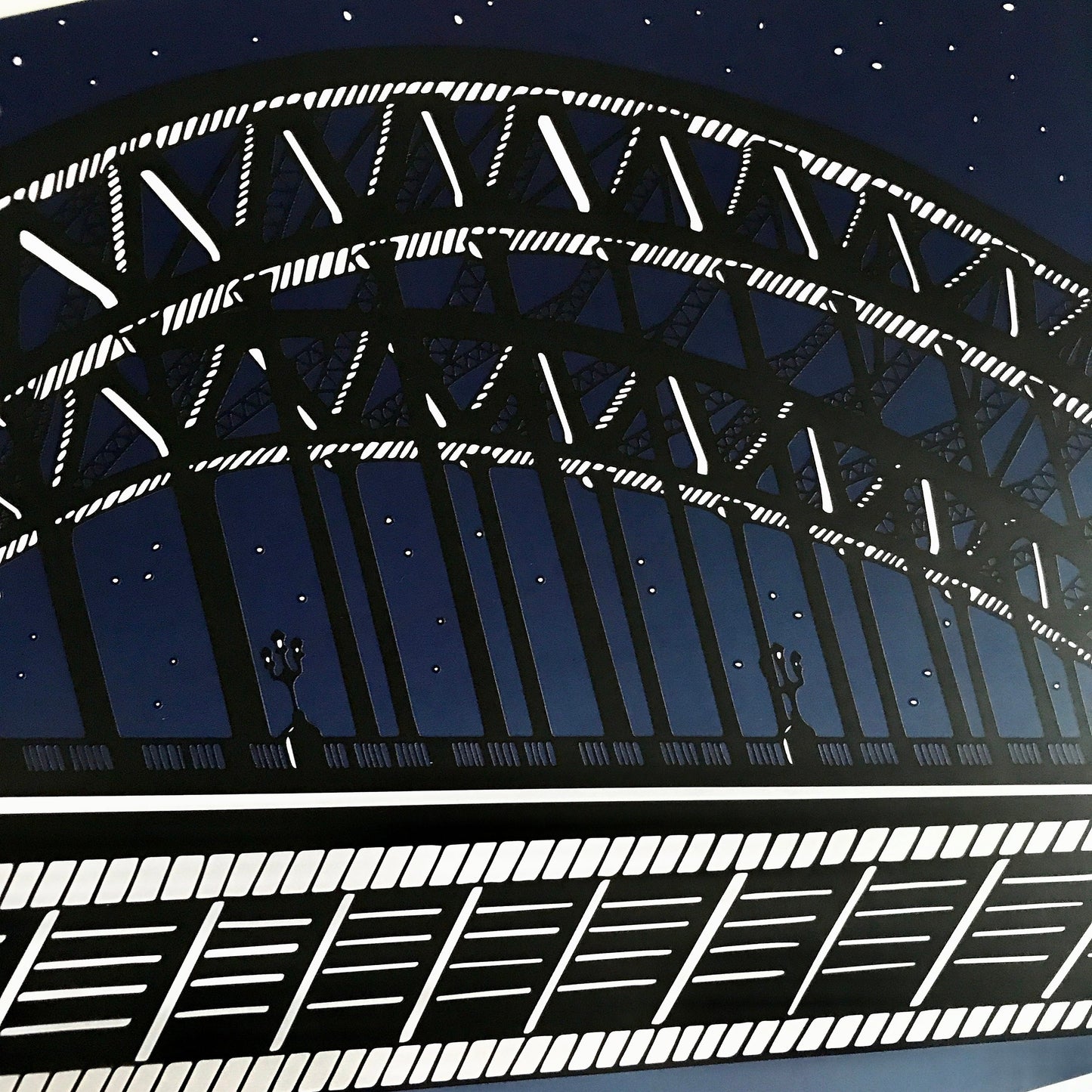 The Tyne Bridge at Christmas, Newcastle Upon Tyne Greetings Card