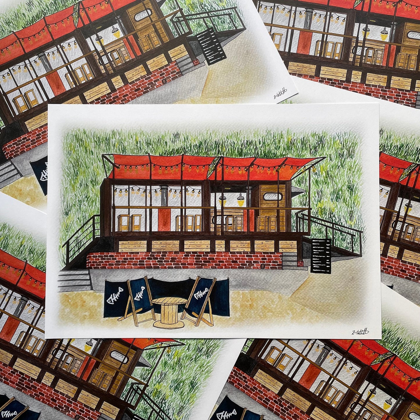 Riley's Fish Shack, Tynemouth, Newcastle Upon Tyne Art Print