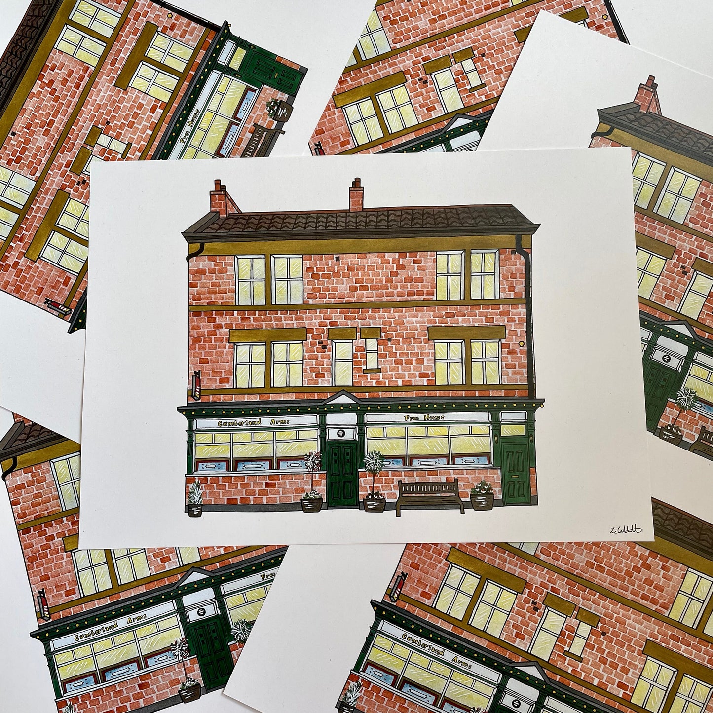The Cumberland Arms, Ouseburn, Newcastle Upon Tyne Art Print