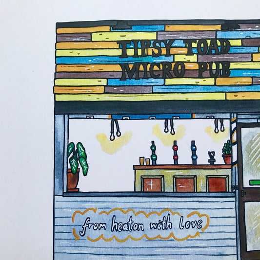 The Tipsy Toad, Heaton, Newcastle Upon Tyne Art Print