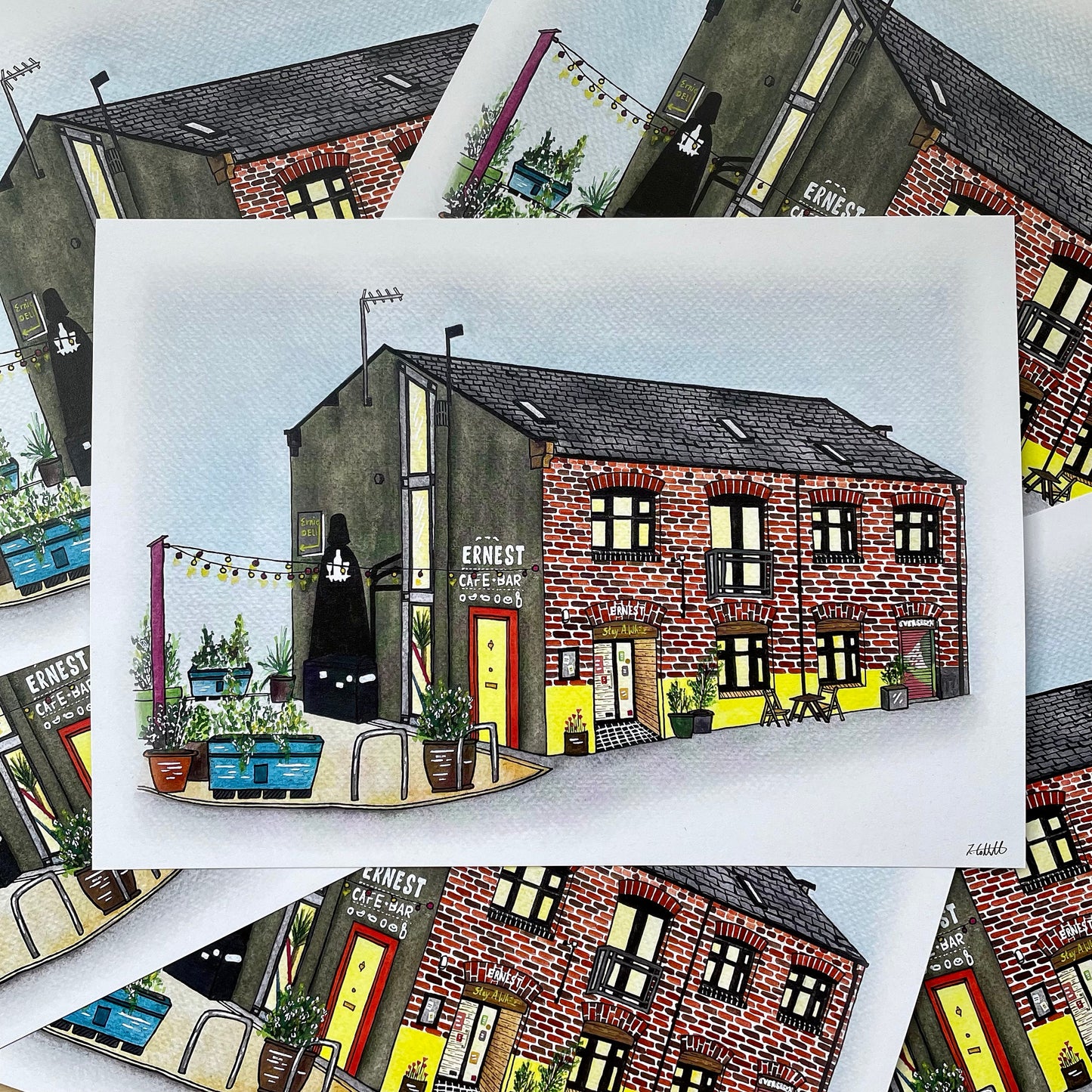 Ernest, Ouseburn, Newcastle Upon Tyne Art Print
