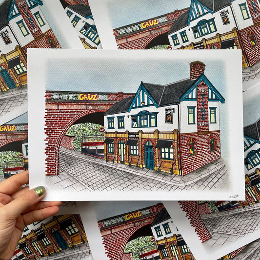 The Tyne Bar, Ouseburn, Newcastle Upon Tyne Art Print
