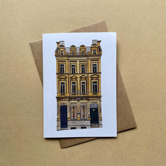 The Crown Posada, Newcastle Upon Tyne Greetings Card