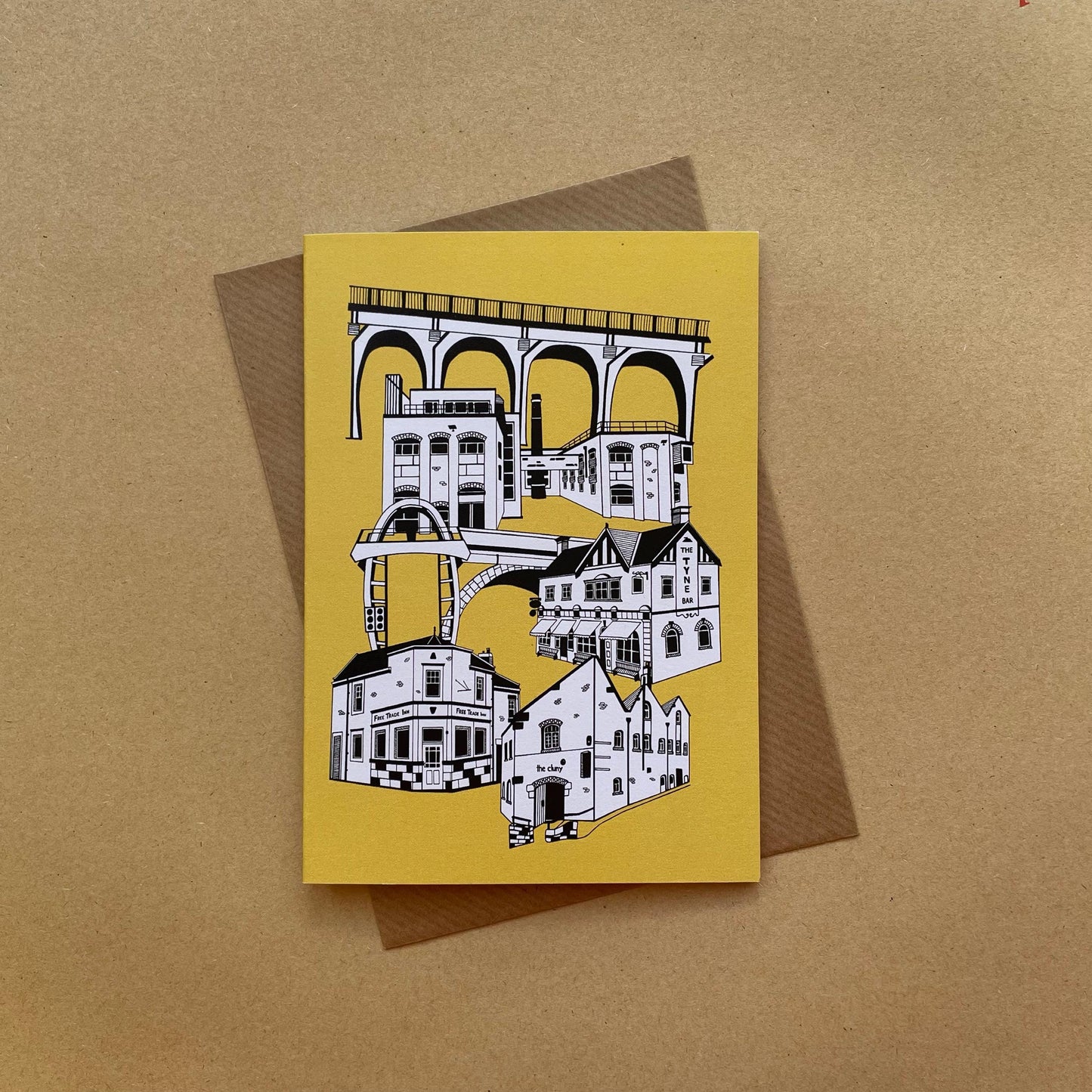 Ouseburn, Newcastle Upon Tyne Greetings Card