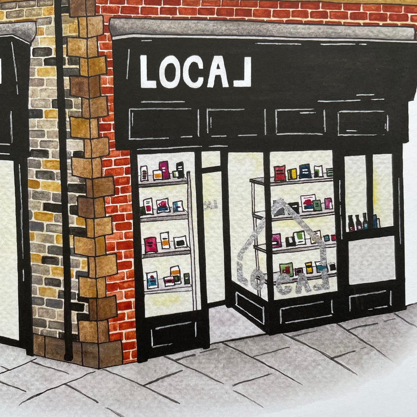 Local, Jesmond, Newcastle Upon Tyne Art Print