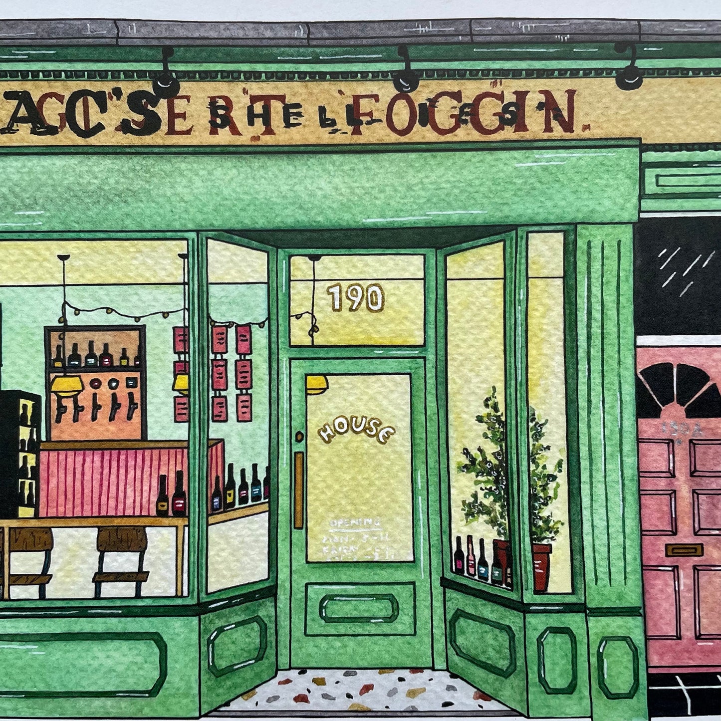 House Bar, Heaton, Newcastle Upon Tyne Art Print