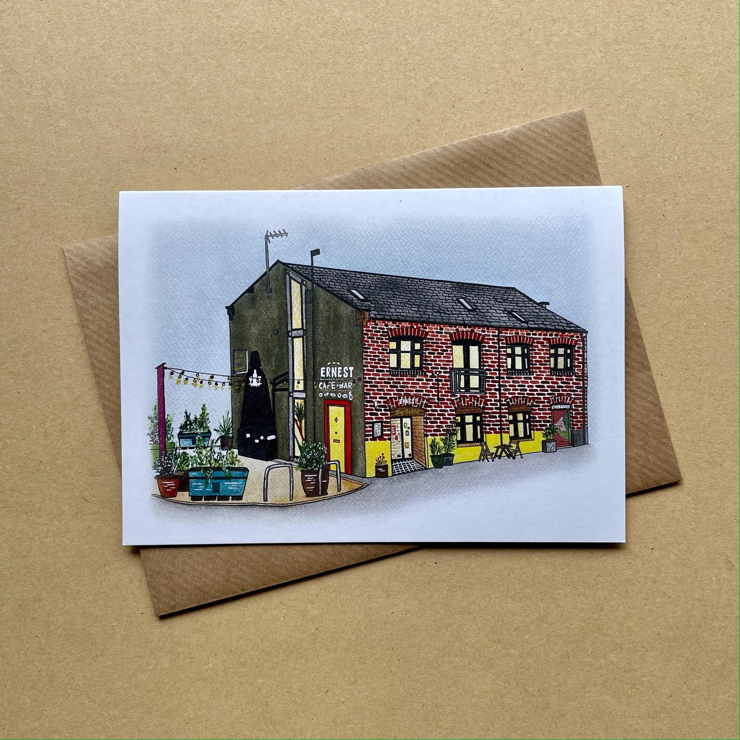 Ernest, Ouseburn, Newcastle Upon Tyne Greetings Card