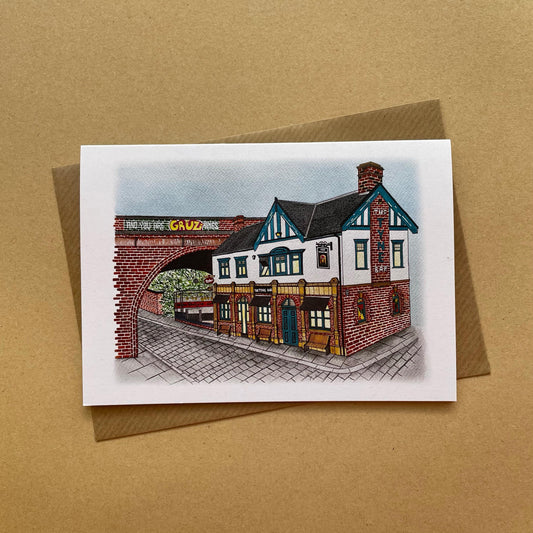 The Tyne Bar, Ouseburn, Newcastle Upon Tyne Greetings Card