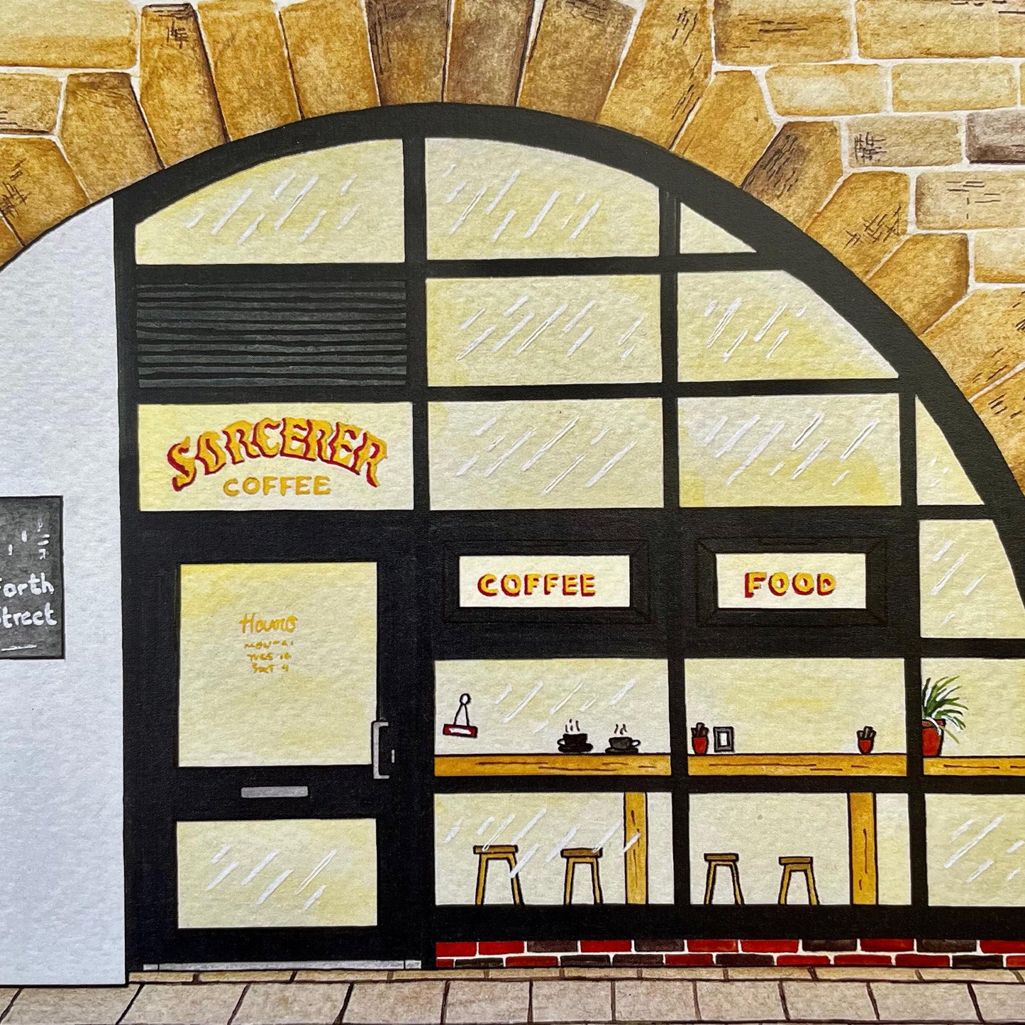 Sorcerer Coffee, Newcastle Upon Tyne Art Print