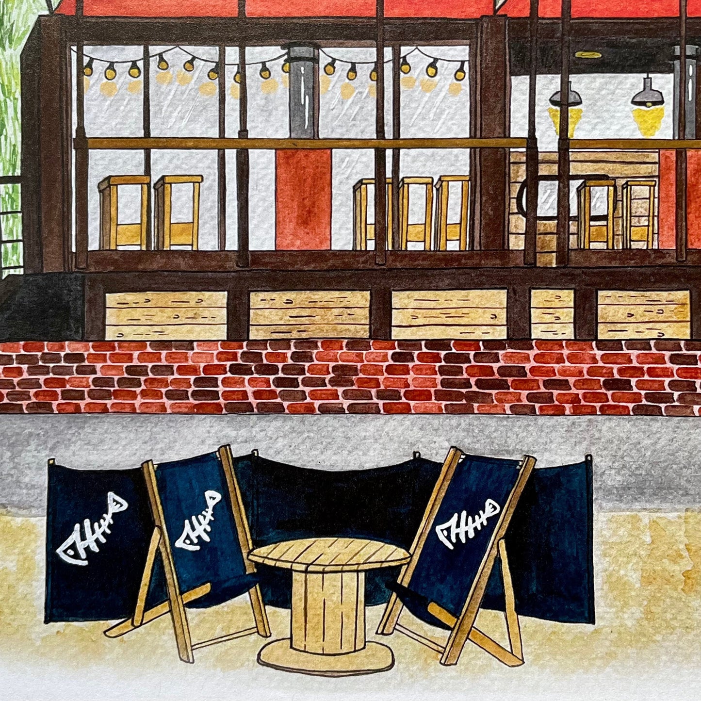 Riley's Fish Shack, Tynemouth, Newcastle Upon Tyne Art Print