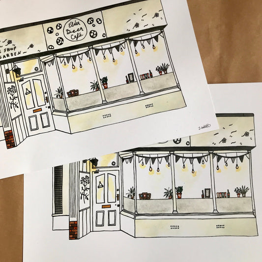 Elder Beer Cafe, Heaton, Newcastle Upon Tyne Art Print